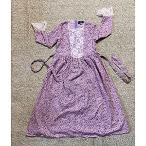GIRLS COSPLAY TIME PERIOD PURPLE DRESS SIZE 9/10